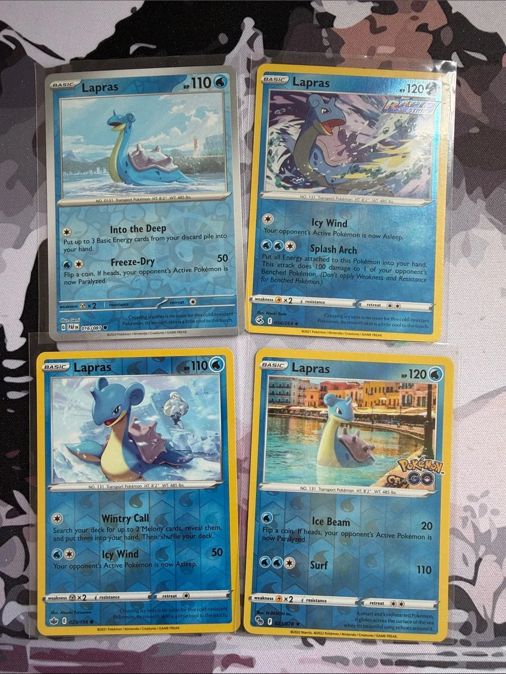 🌊 Lapras Pokémon Reverse Holo Card Lot | 4 Cards ✨5/$25✨